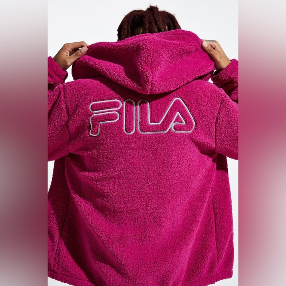FILA UO Exclusive Full-Zip Cozy Sherpa Hoodie Jacket